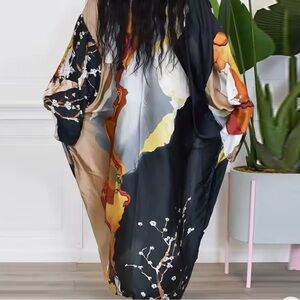 Abstract Floral Kimono